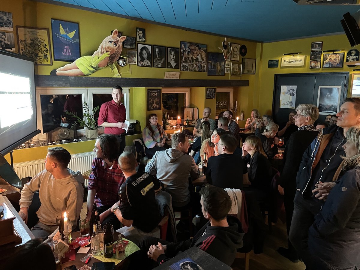 Atmosphäre während einer Quizveranstaltung