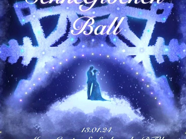 Poster for the Snowflake Ball.