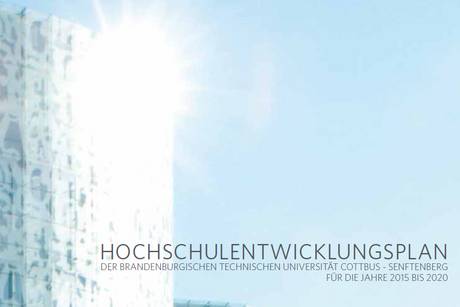 Titelbild des Hochschulentwicklungsplans mit IKMZ Foto
