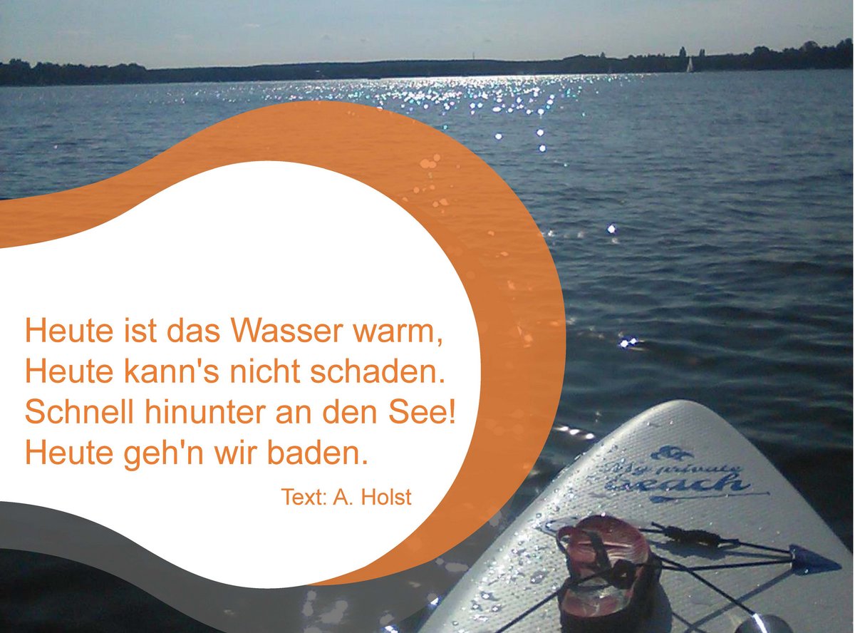 Plakatausschnitt mit Motto