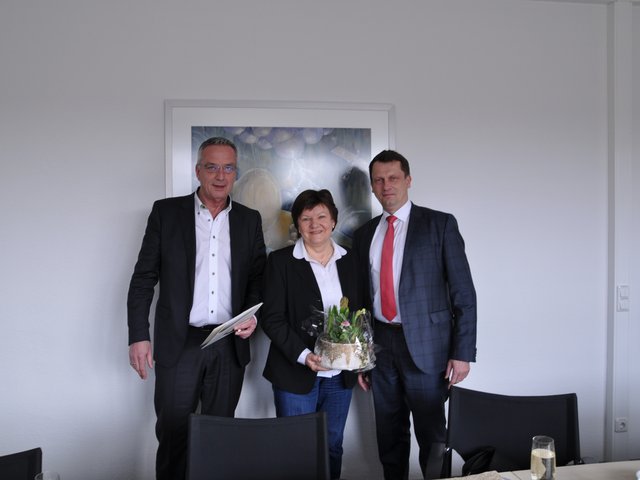 Prof. Dr.-Ing. Uwe Meinberg, Prof. Dr.-Ing. Irene Krebs, Oberbürgermeister Holger Kelch (v.l.n.r.)