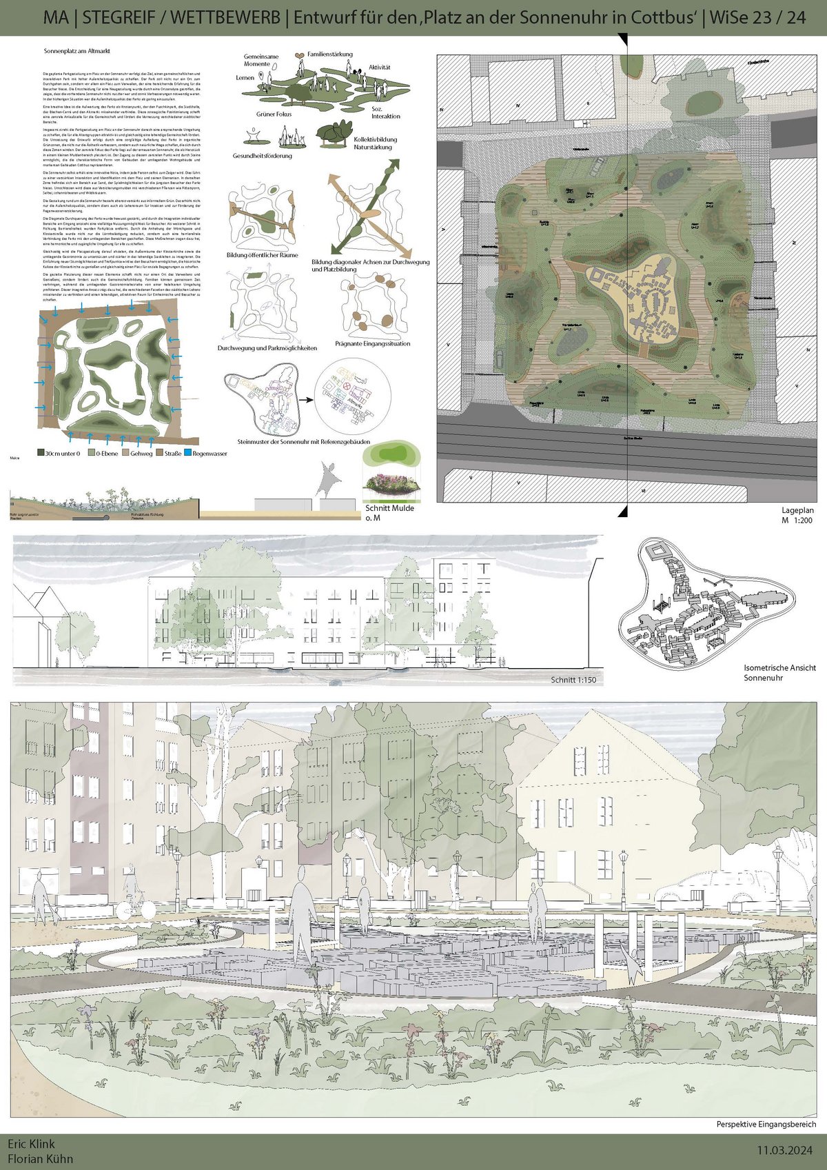 Entwurf „Sonnenplatz am Altmarkt“ von Eric Klink und Florian Kühn