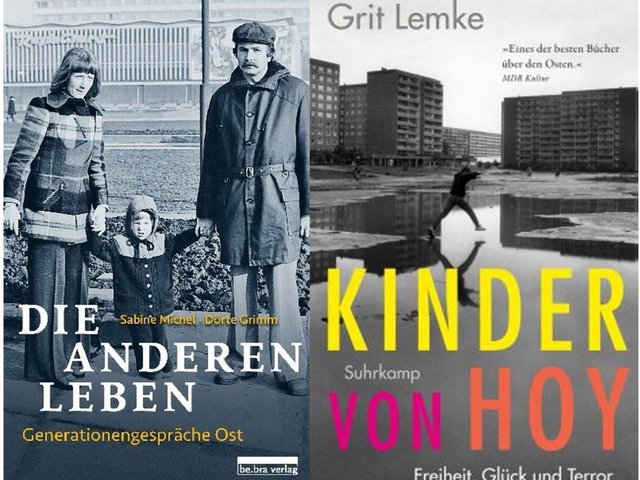 Zwei Buchtitel: Die anderen Leben und Die Kinder von Hoy