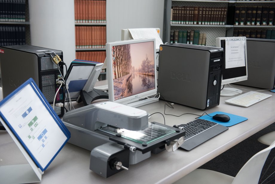 Mikrofilmscanner nutzbar im IKMZ.