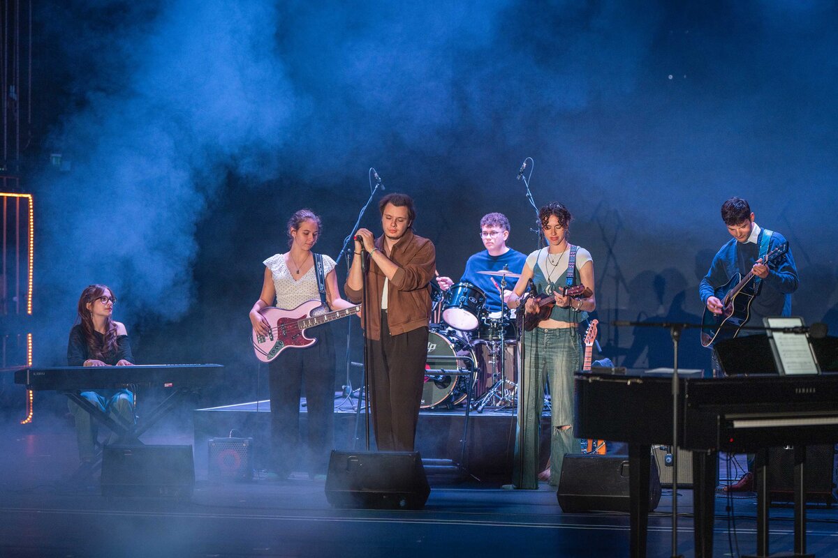 Die „T`s and Drums” Band der Lehramtsstudierenden.