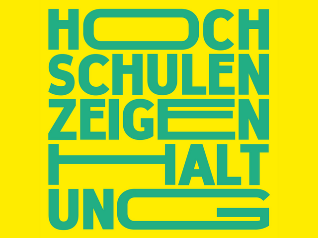 Banner "Universities show attitude"