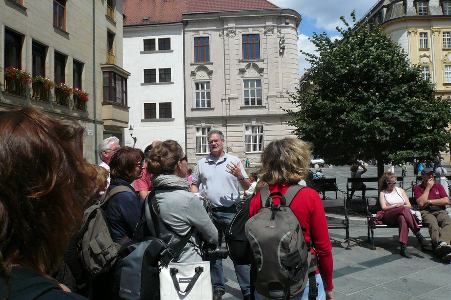 Gespräche in der Altstadt von Bratislava