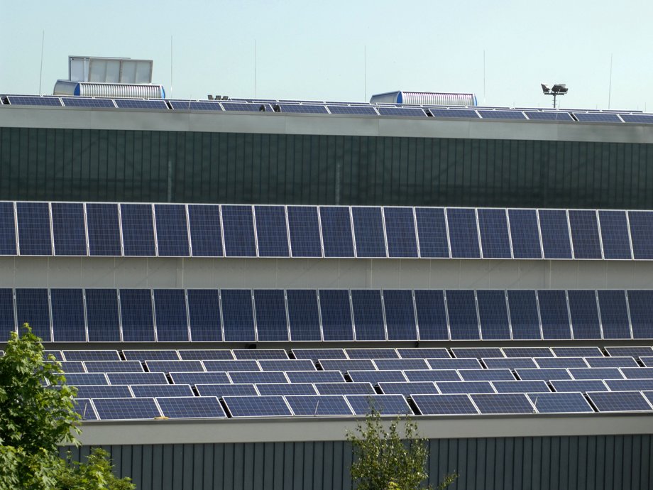 Photovoltaikanlage auf der FMPA