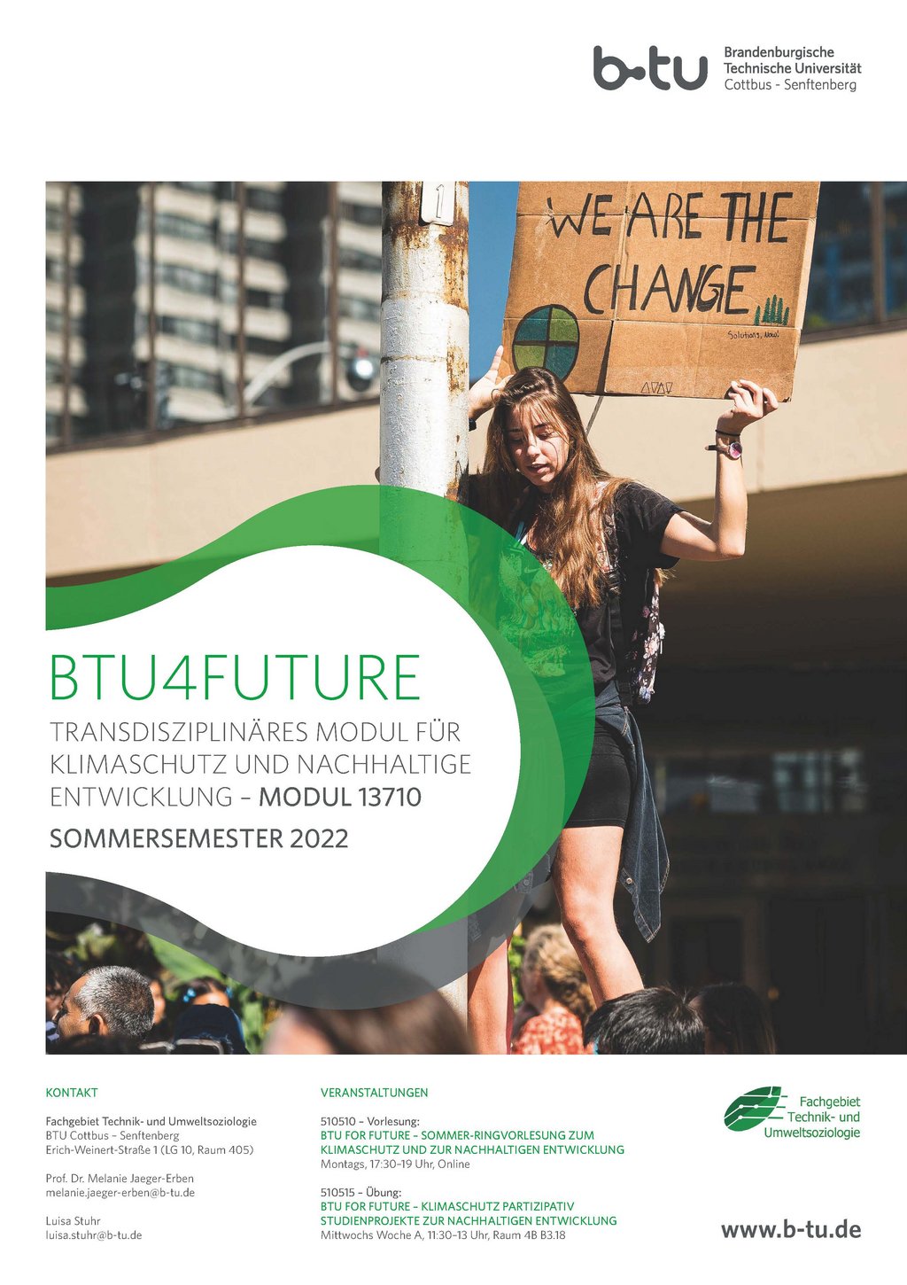 Plakat für das Modul BTU4Future