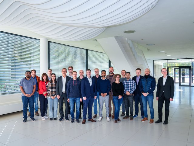 Gruppenfoto des BTU-BAM Graduiertenkollegs (Foto: Sascha Thor, BTU)