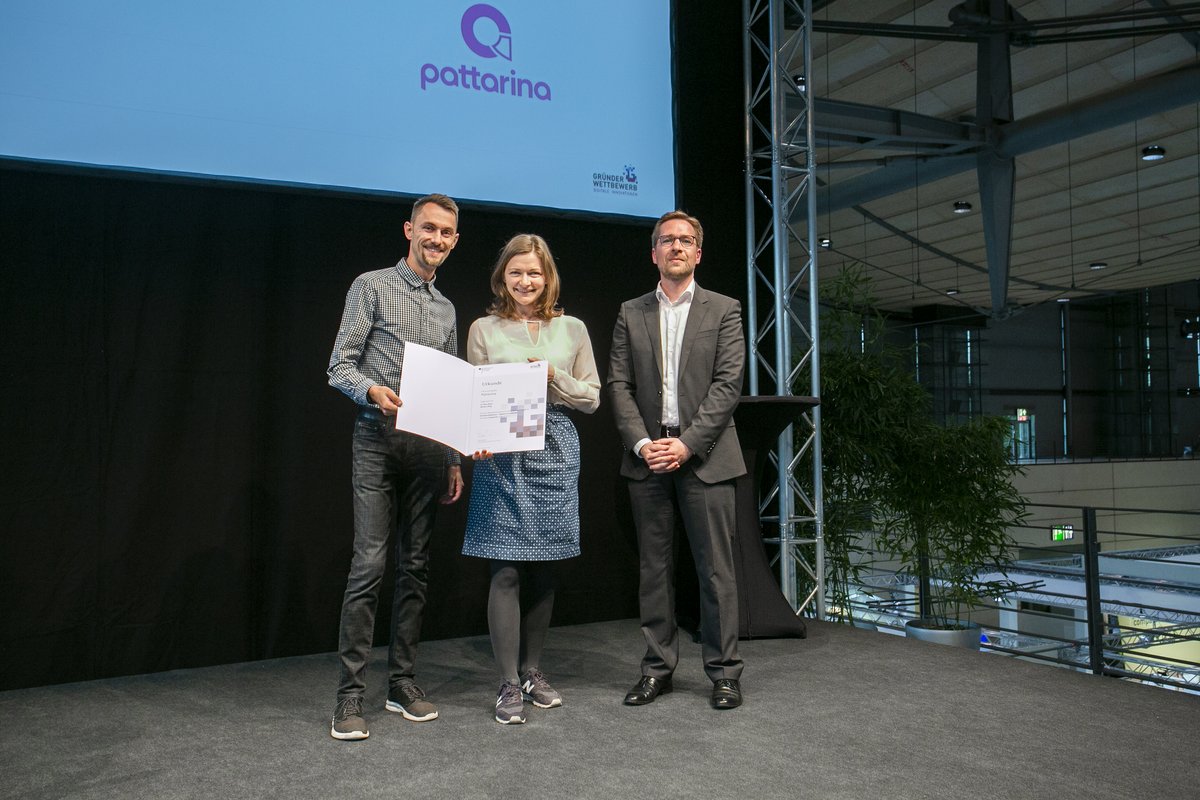 Pattarina ist Preisträger vom Gründerwettbewerb – Digitale Innovation in Hannover  