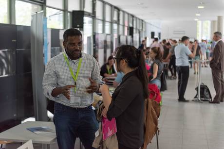 Advice at the Open Day 2016 on the central campus a BTU International Relations Office employee advises visitors during the open day