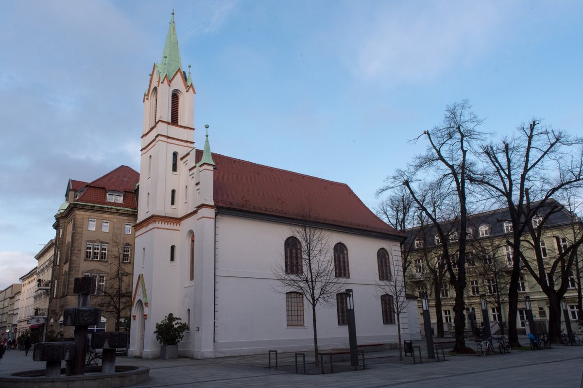 Blick auf die Cottbuser Synagoge.
