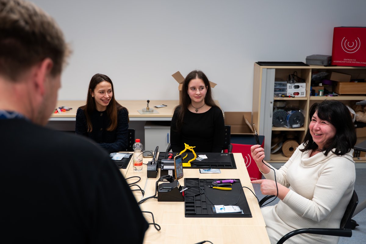 während des Austausches