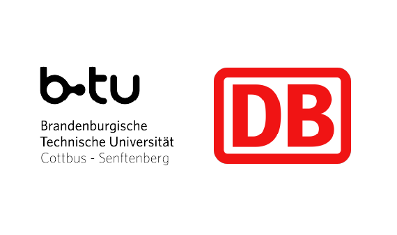 Logos of BTU and DB
