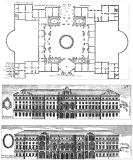 Quelle: GUARINI/ GREGG 1964b, Tafel 23-24 (Dissegni), Guarino Guarini