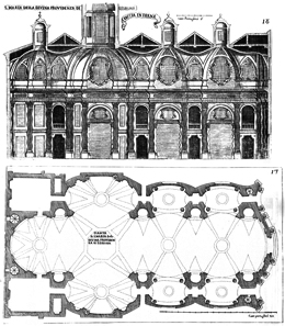 Quelle: GUARINI/ GREGG 1964b, Tafel 17-18 (Dissegni), Guarino Guarini