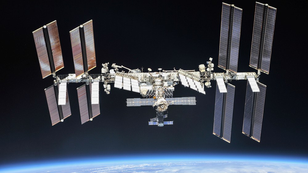Die Internationale Raumstation ISS.