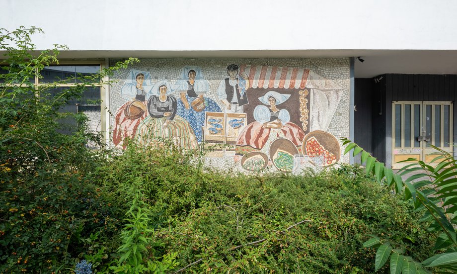 Dieter Dressler, Sorbische Marktszene, 1969.