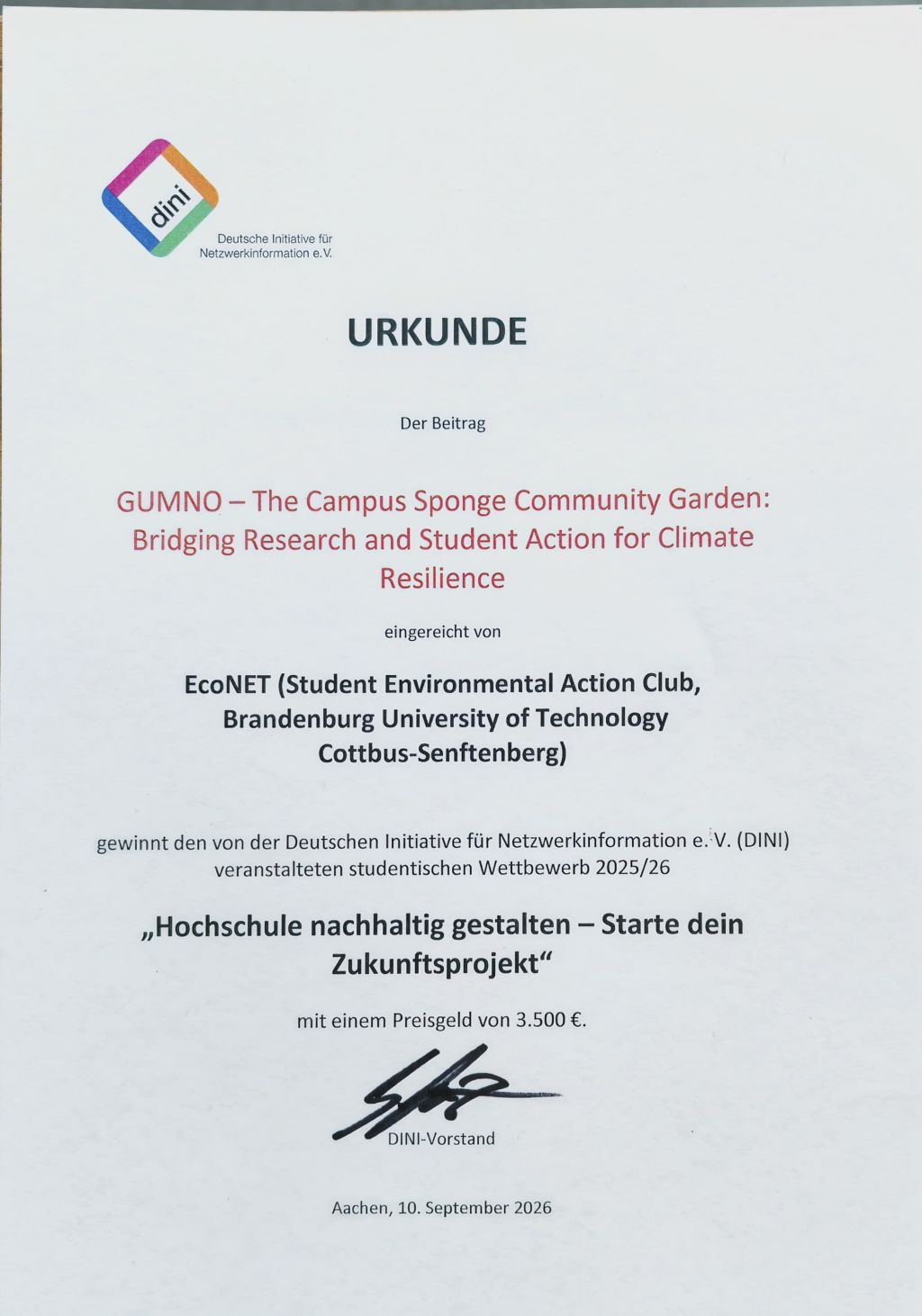 Urkunde