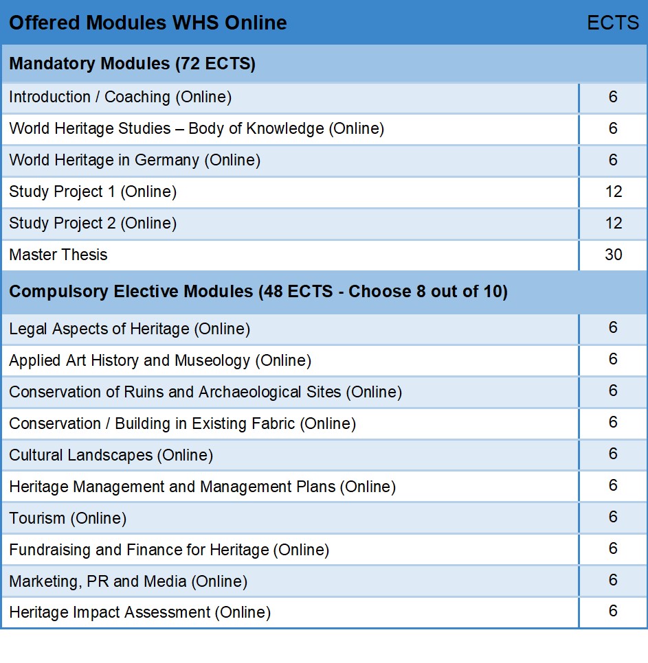 Graphic of the WHS Online curriculum