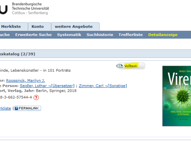 Volltextbutton Bibliothekskatalog