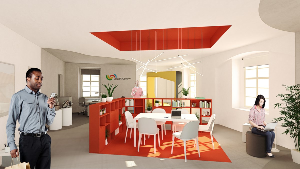 Blick in die Präsenzstelle (Bild: TREBSCHUH TREBSCHUH architektur)