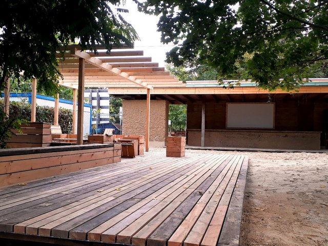 Blick auf den Lehmbau 