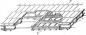 Historische Prinzip Skizze zum inneren Aufbau einer Steineisendecke.