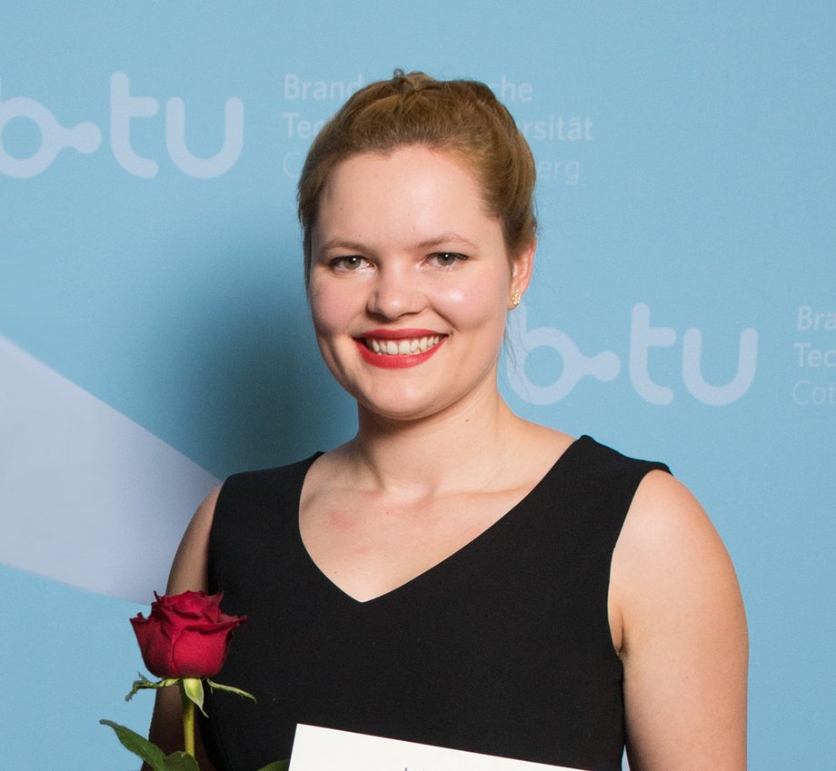 Anna Populoh,  Beste MINT-Studentin der BTU, 2018