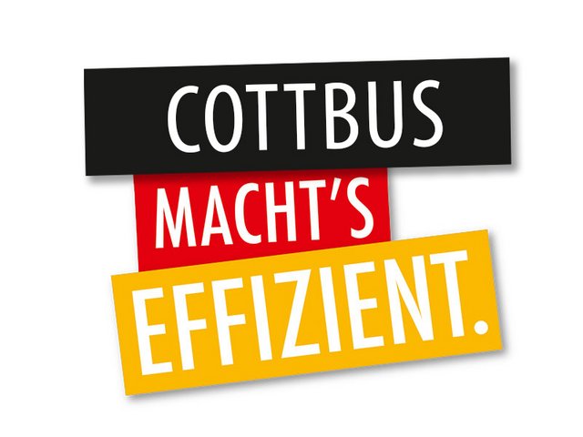 Logo zu Cottbus macht's effizient.