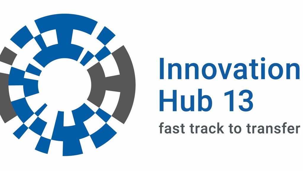 Gemeinsames Logo zum Transferprojekt Innovation Hub 13 mit den beteiligten Partnern TH Wildau und BTU.