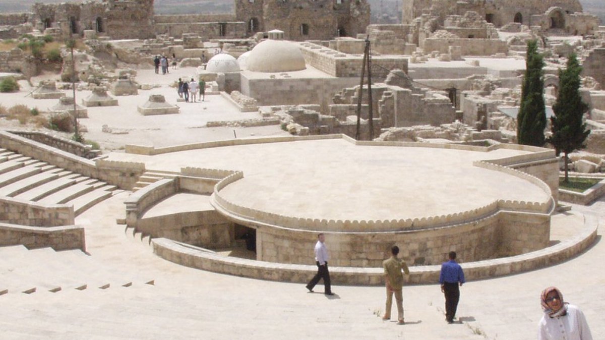 Das moderne Theater für Veranstaltungen und Konzerte in Aleppo.