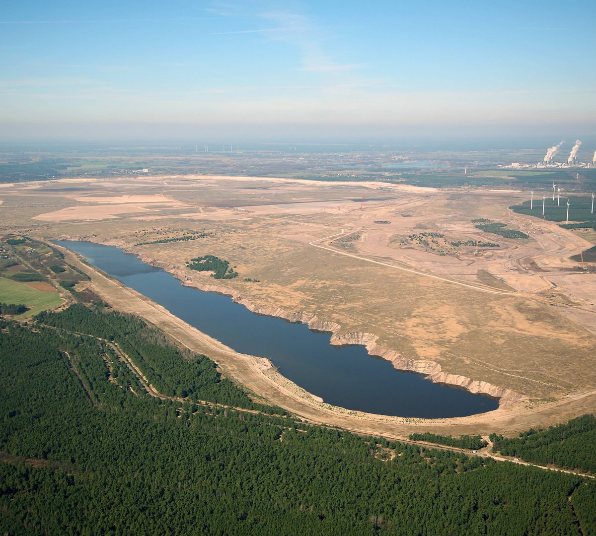 Luftbild vom Cottbuser Ostsee