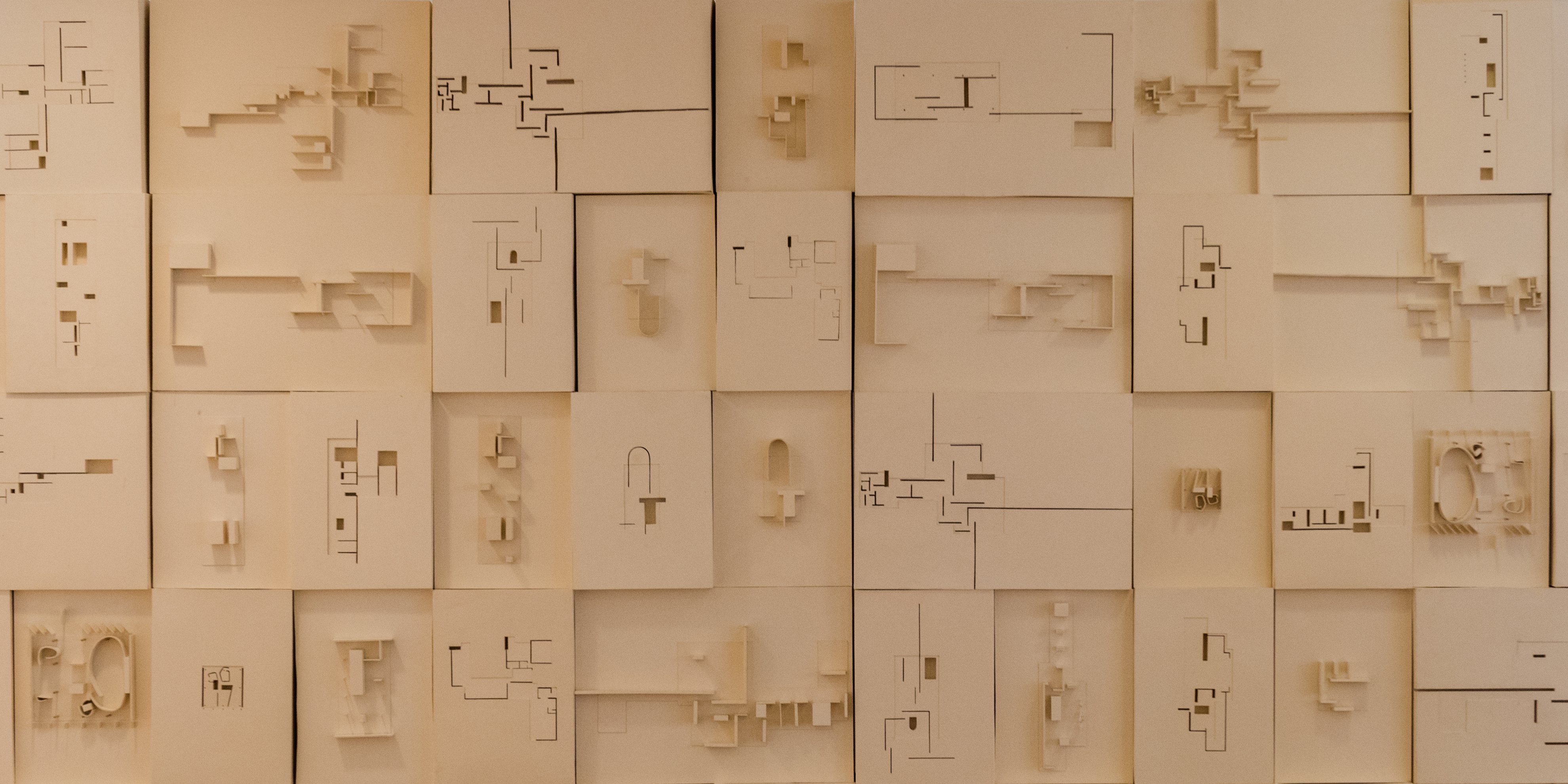 Architektur Modelle in der Draufsicht