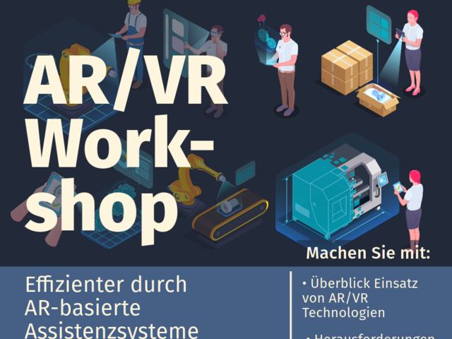 Ankündigungsposter für Online workshop für AR-Assistenzsysteme am 12.12.2023