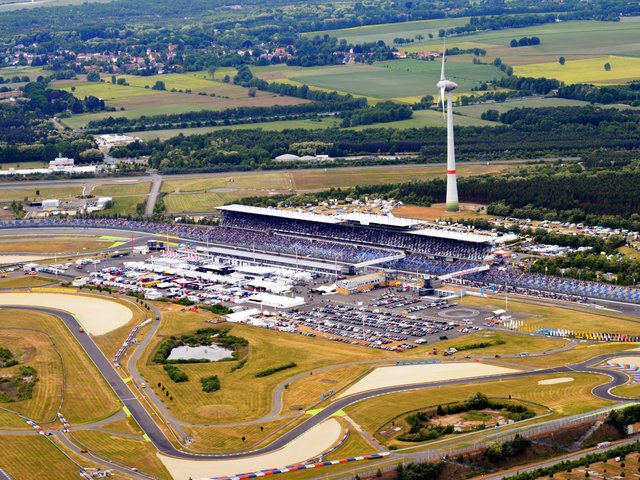 Luftaufnahme des Lausitzrings. Foto: EuroSpeedway Verwaltungs GmbH