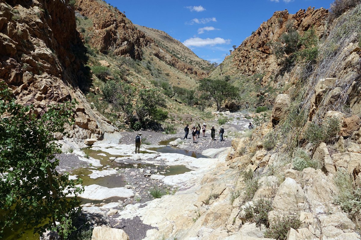 A walk through a dry riverbed