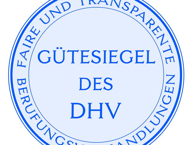 Gütesiegel des Deutschen Hochschulverbandes (DHV)