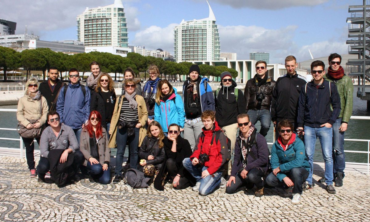 20 Masterstudierende und Mitarbeiter des LS Stadtmangement in Lissabon