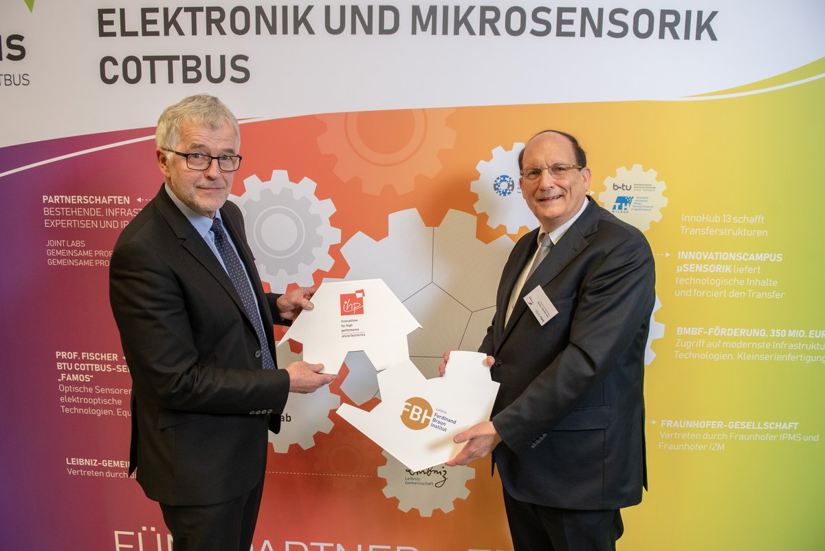 Vertreter Ferdinand Braun Institut und IHP Leibniz-Institut für innovative Mikroelektronik
