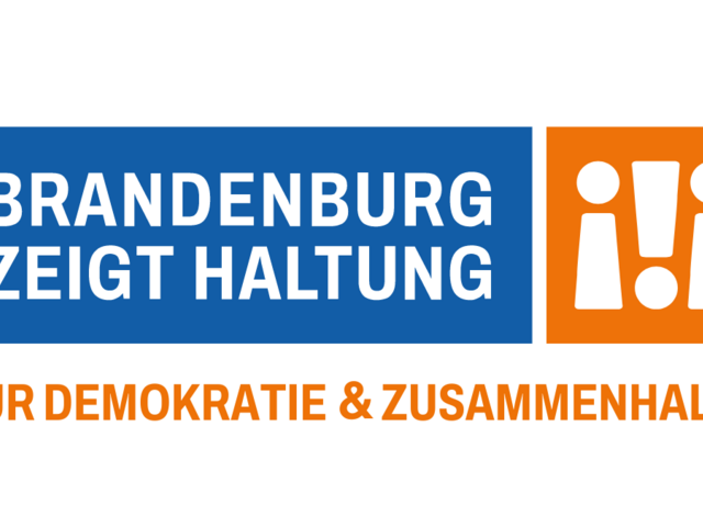 Banner zur Initiative "Brandenburg zeigt Haltung!"f