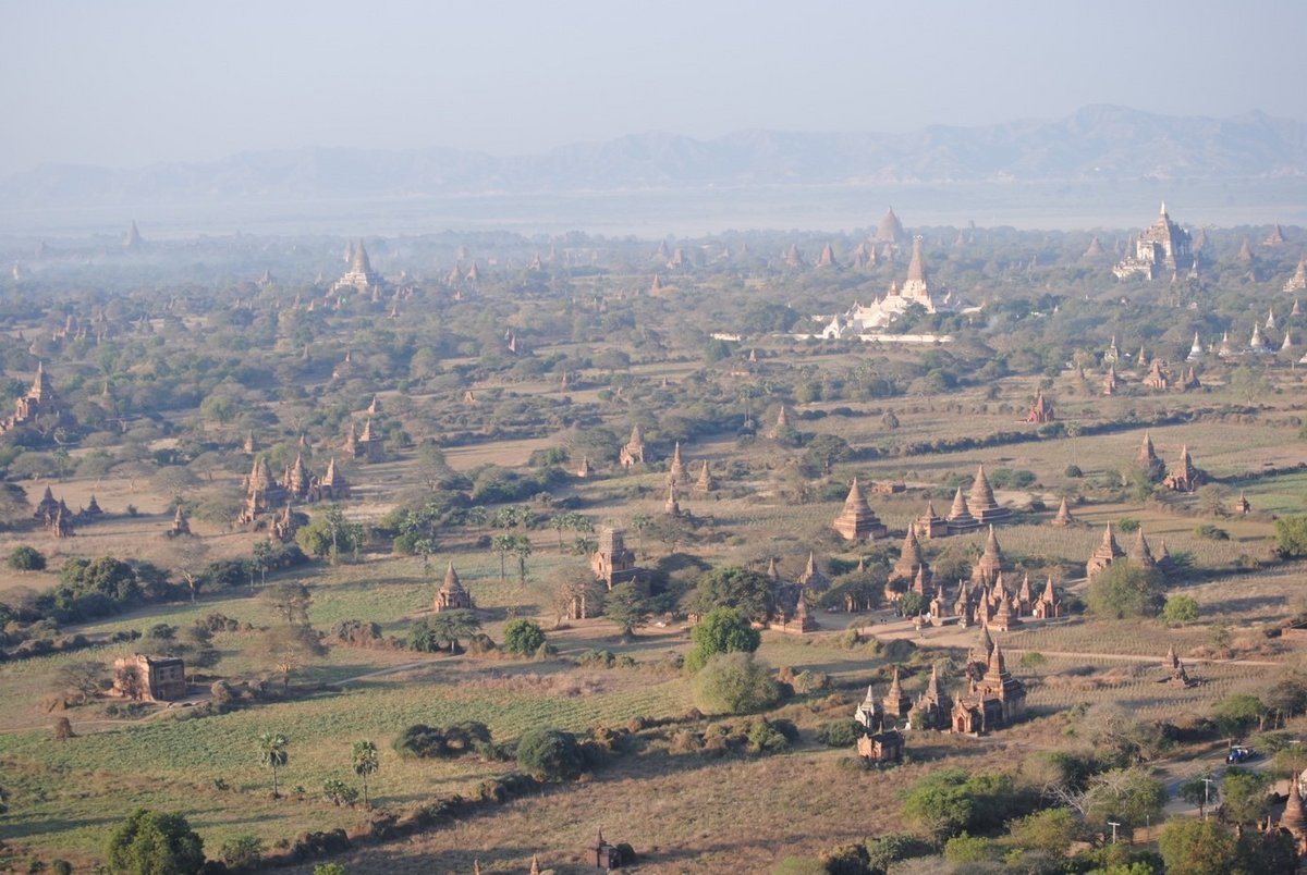 View of the temple complex