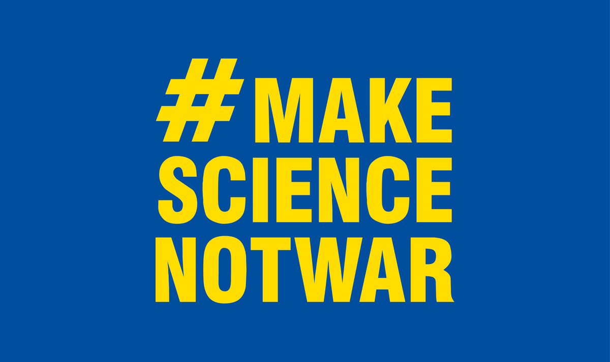 Slogan "Make Science not War"