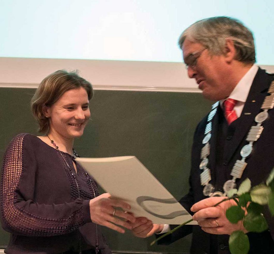 Tina Helmecke,  Beste MINT-Studentin der BTU 2016