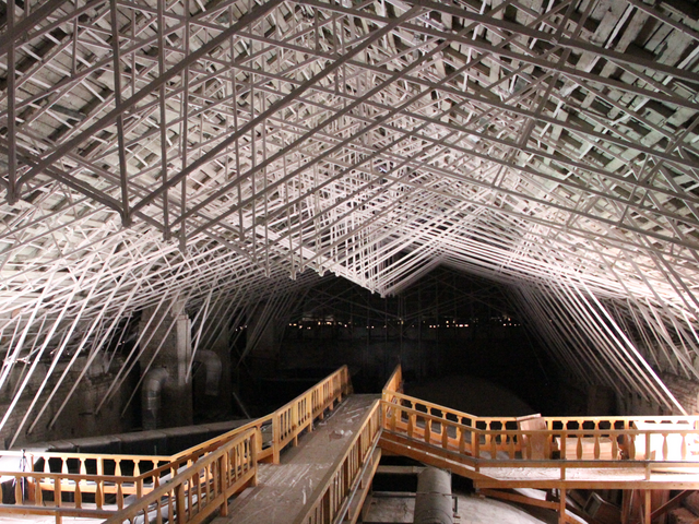 View of the roof structure