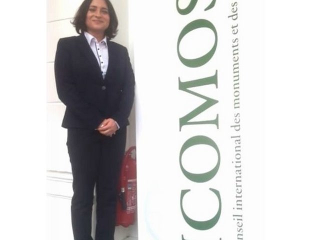 Liudmila Buzina at ICOMOS Global Case Study Project on Reconstruction in Paris 2017