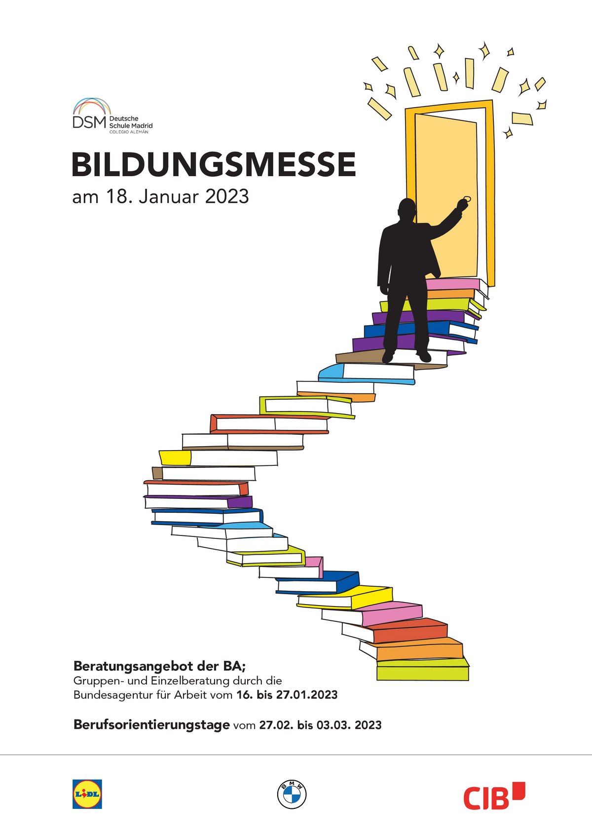 Poster, German School, Education Fair