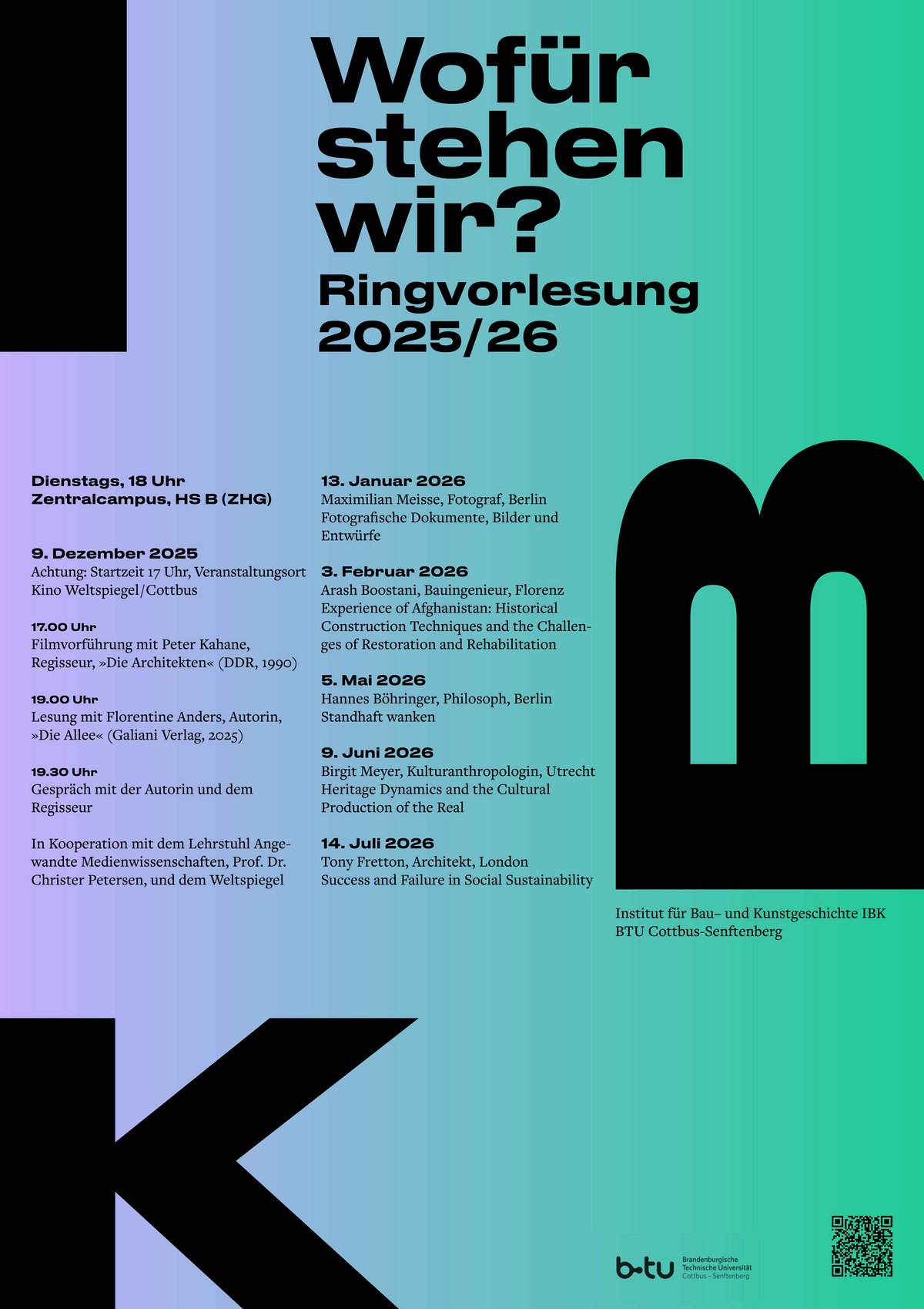 Plakat zur Ringvorlesung