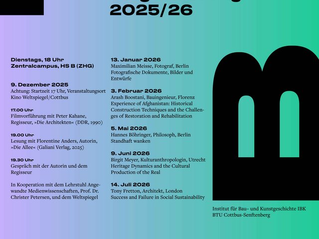 Plakat zur Ringvorlesung